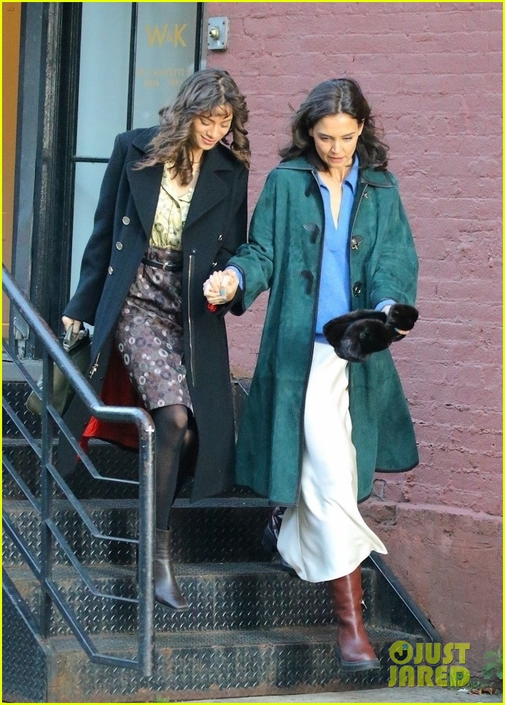Katie Holmes & Co-Star Julia Mayorga Hold Hands While Filming Upcoming