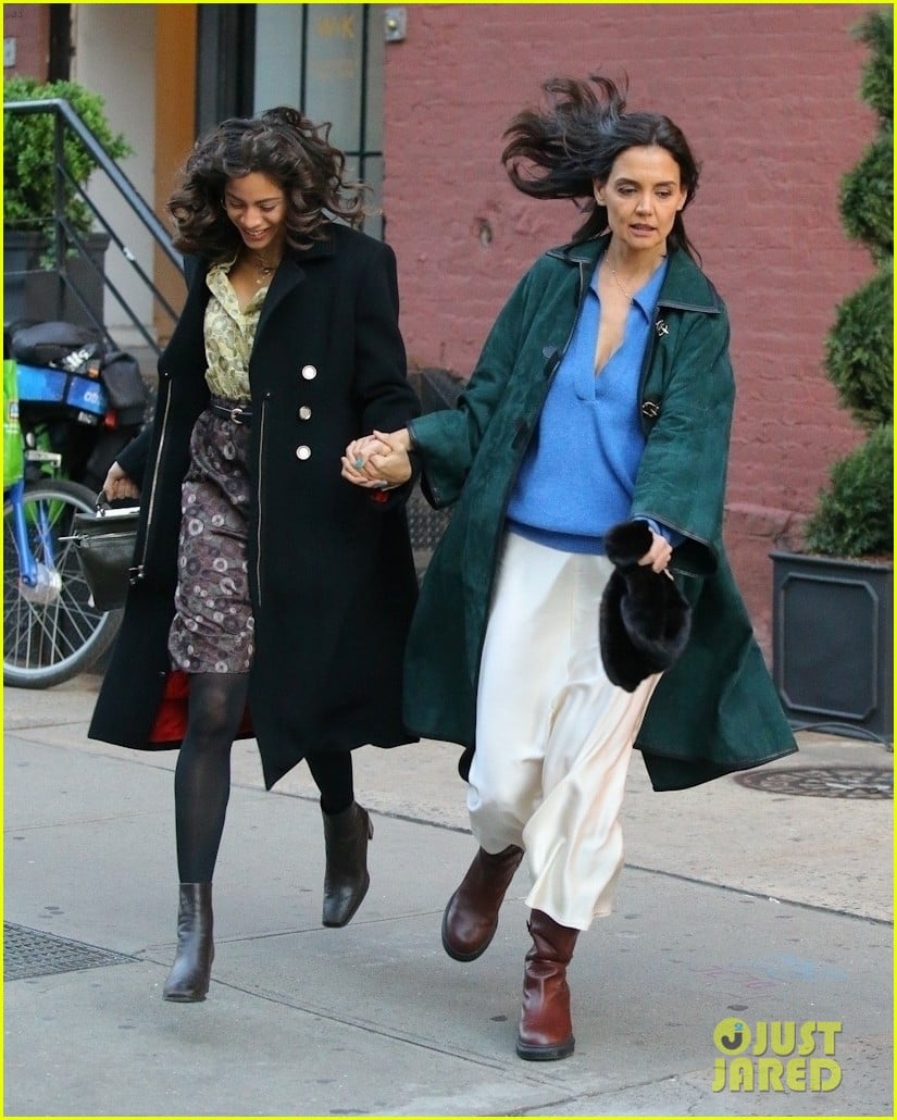 Katie Holmes & Co-Star Julia Mayorga Hold Hands While Filming Upcoming
