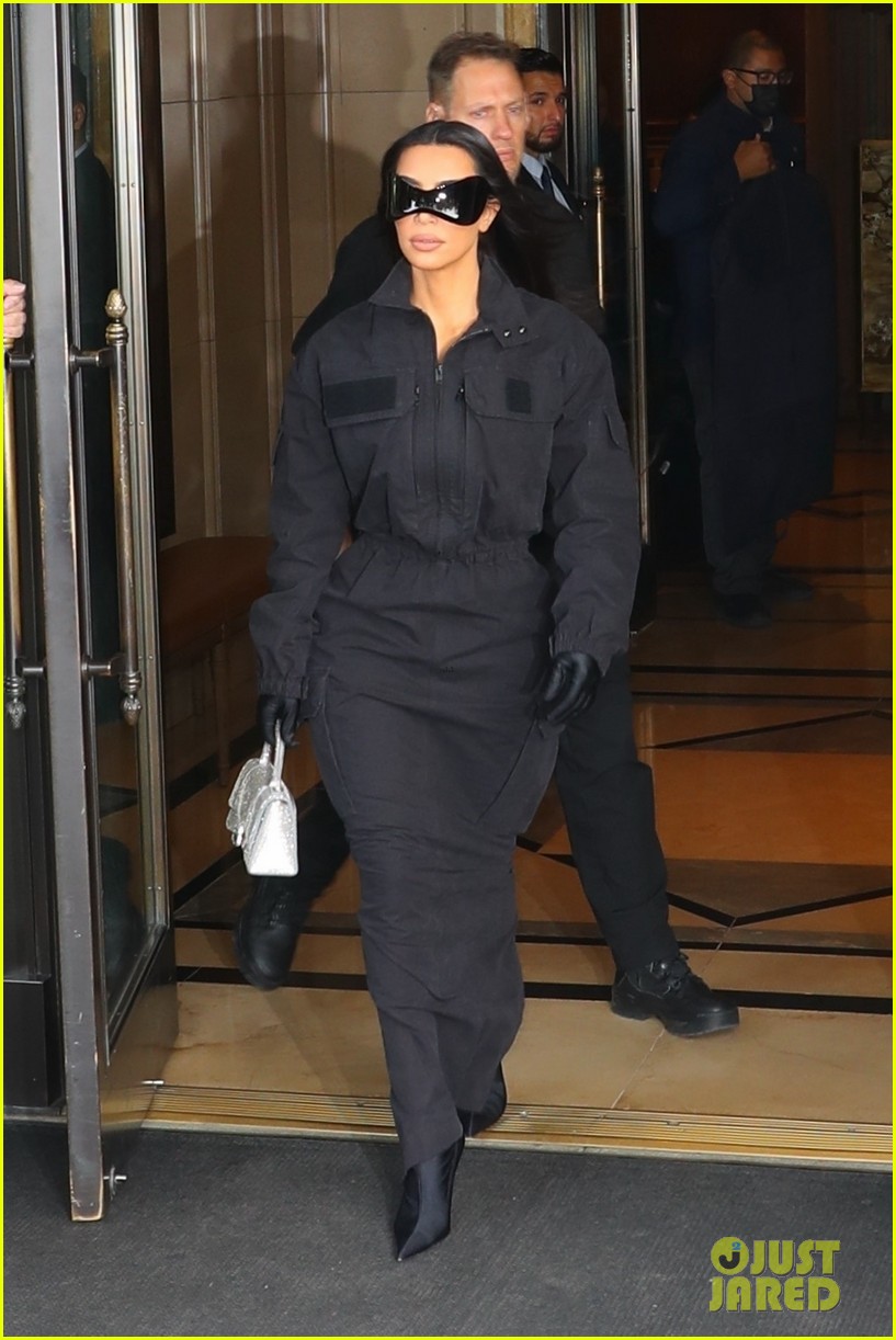 Kim Kardashian Wears Futuristic Sunglasses For a Day Out in NYC Photo