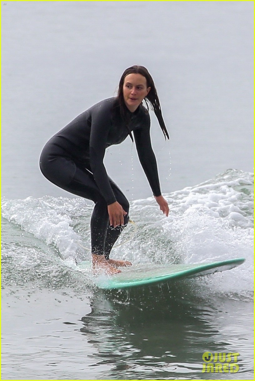 Leighton Meester Hits the Beach in Malibu to Do Some Surfing: Photo