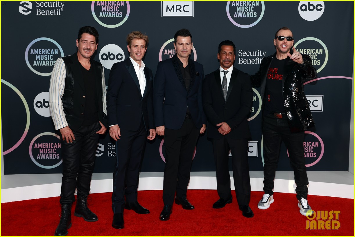 New Kids on The Block Hit The Red Carpet Ahead of Their Performance at