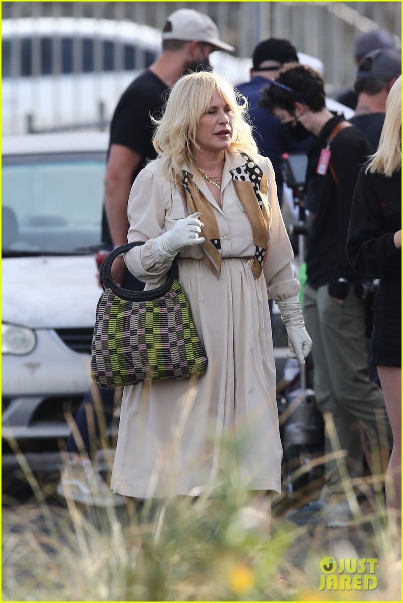 Patricia Arquette Gets Into Character on Set of Apple TV+ Series 'High