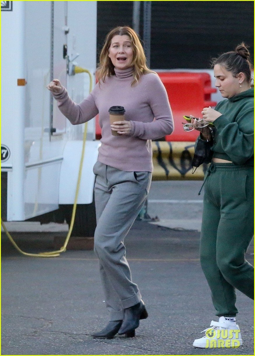 Ellen Pompeo Spotted Filming More 'Grey's Anatomy' Scenes with Scott