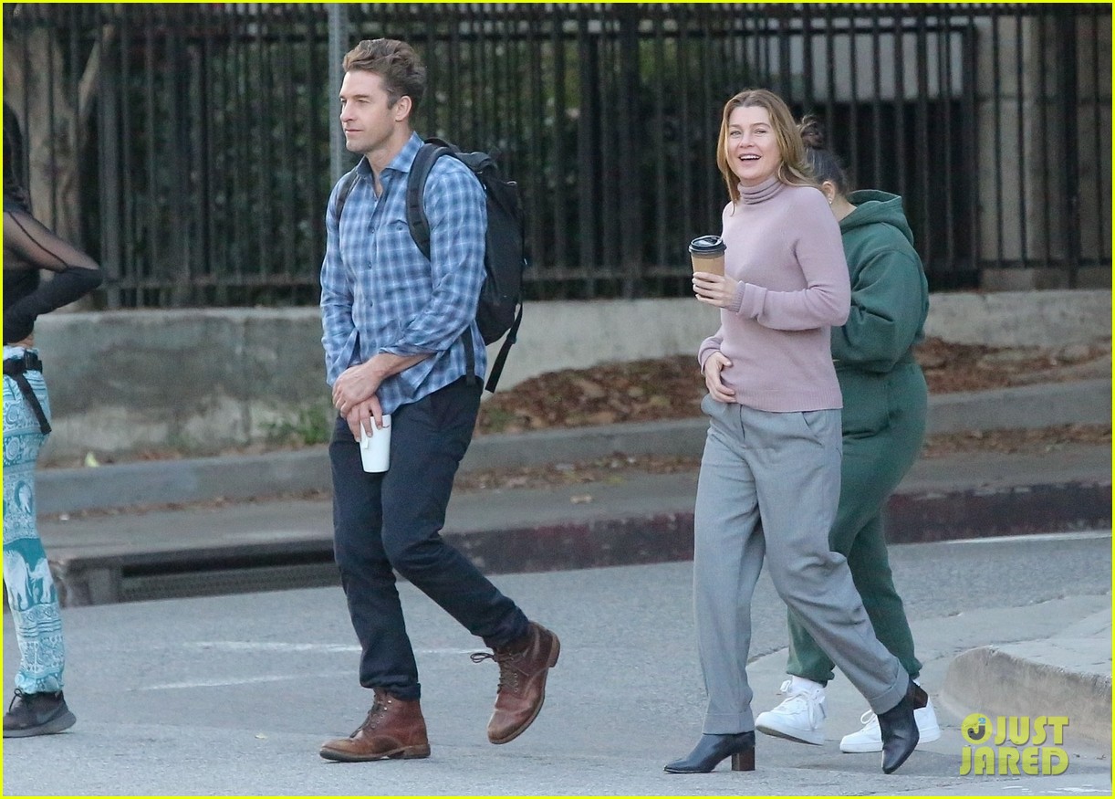 Ellen Pompeo Spotted Filming More 'Grey's Anatomy' Scenes with Scott