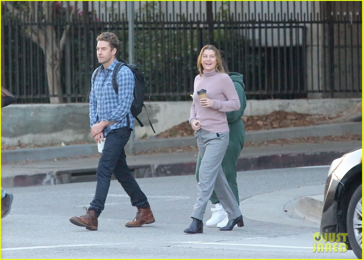 Ellen Pompeo Spotted Filming More 'Grey's Anatomy' Scenes with Scott