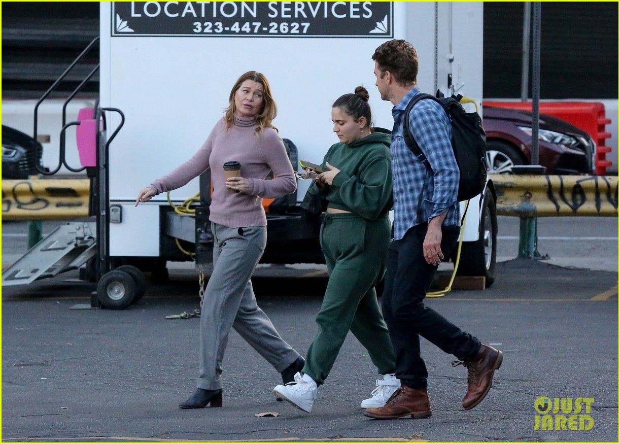 Ellen Pompeo Spotted Filming More 'Grey's Anatomy' Scenes with Scott