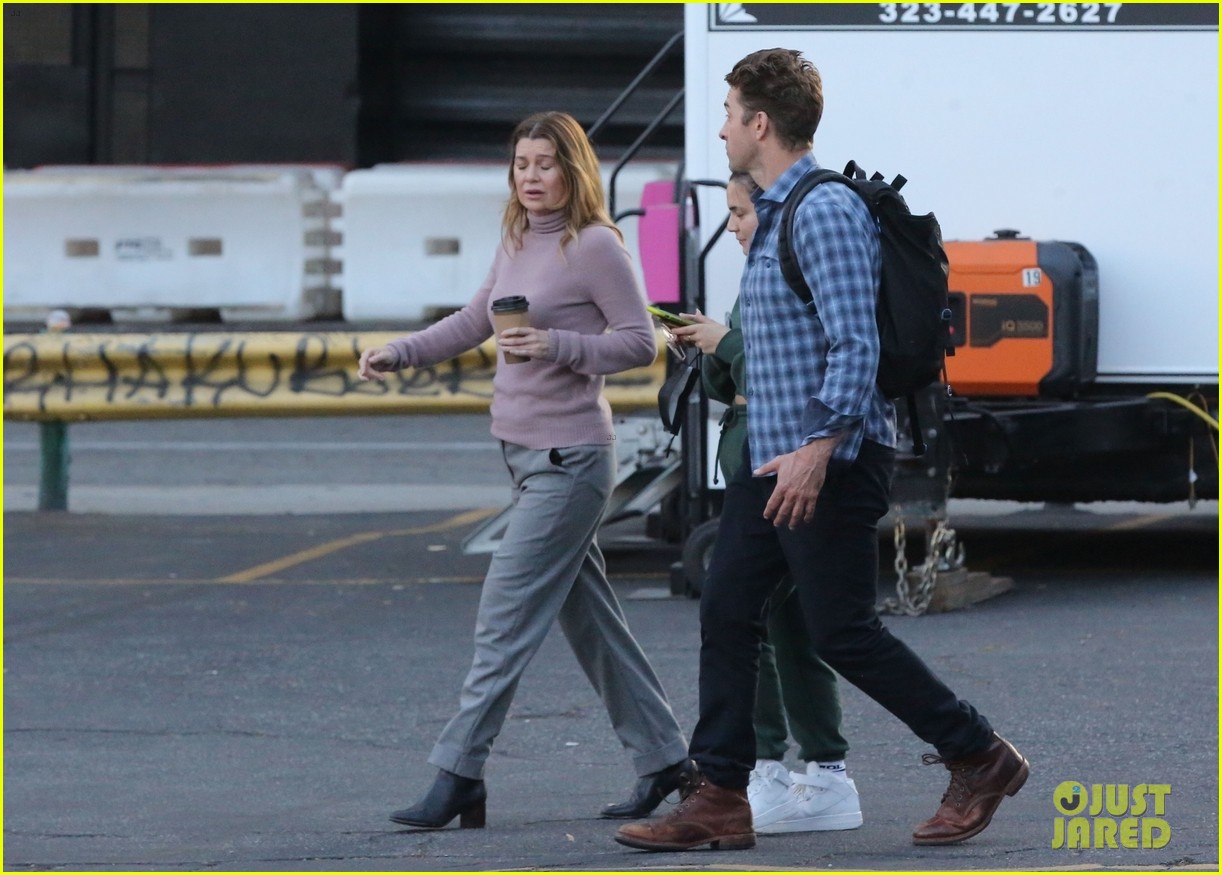 Ellen Pompeo Spotted Filming More 'Grey's Anatomy' Scenes with Scott
