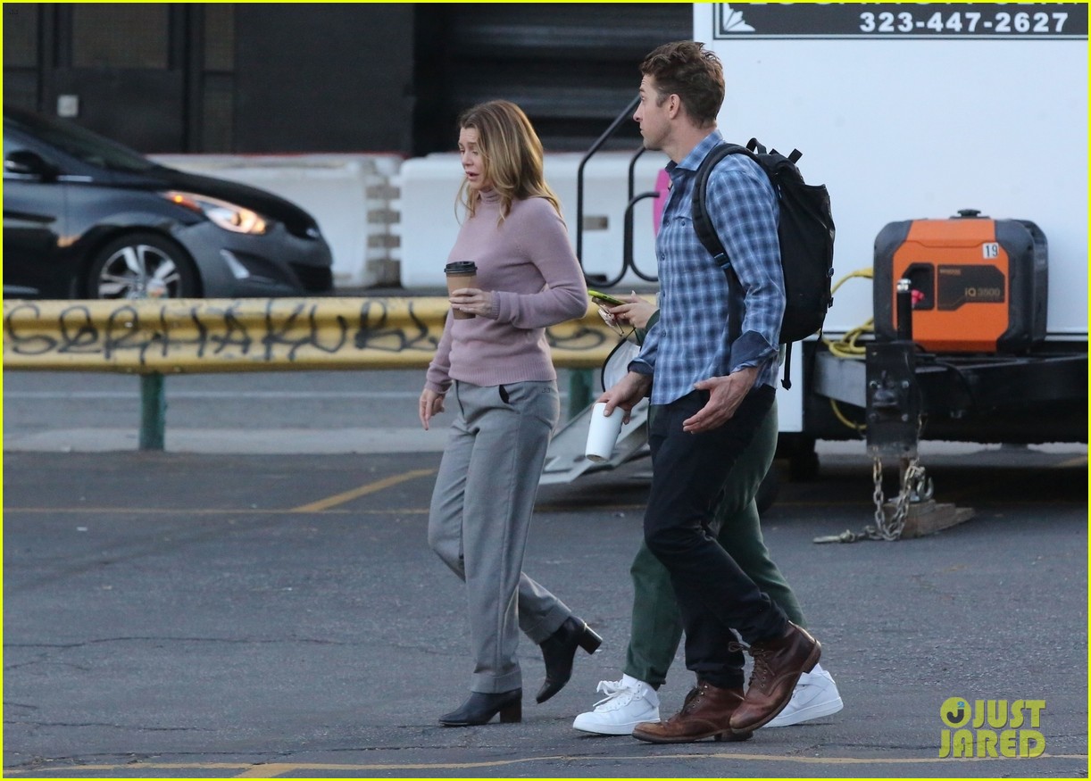 Ellen Pompeo Spotted Filming More 'Grey's Anatomy' Scenes with Scott