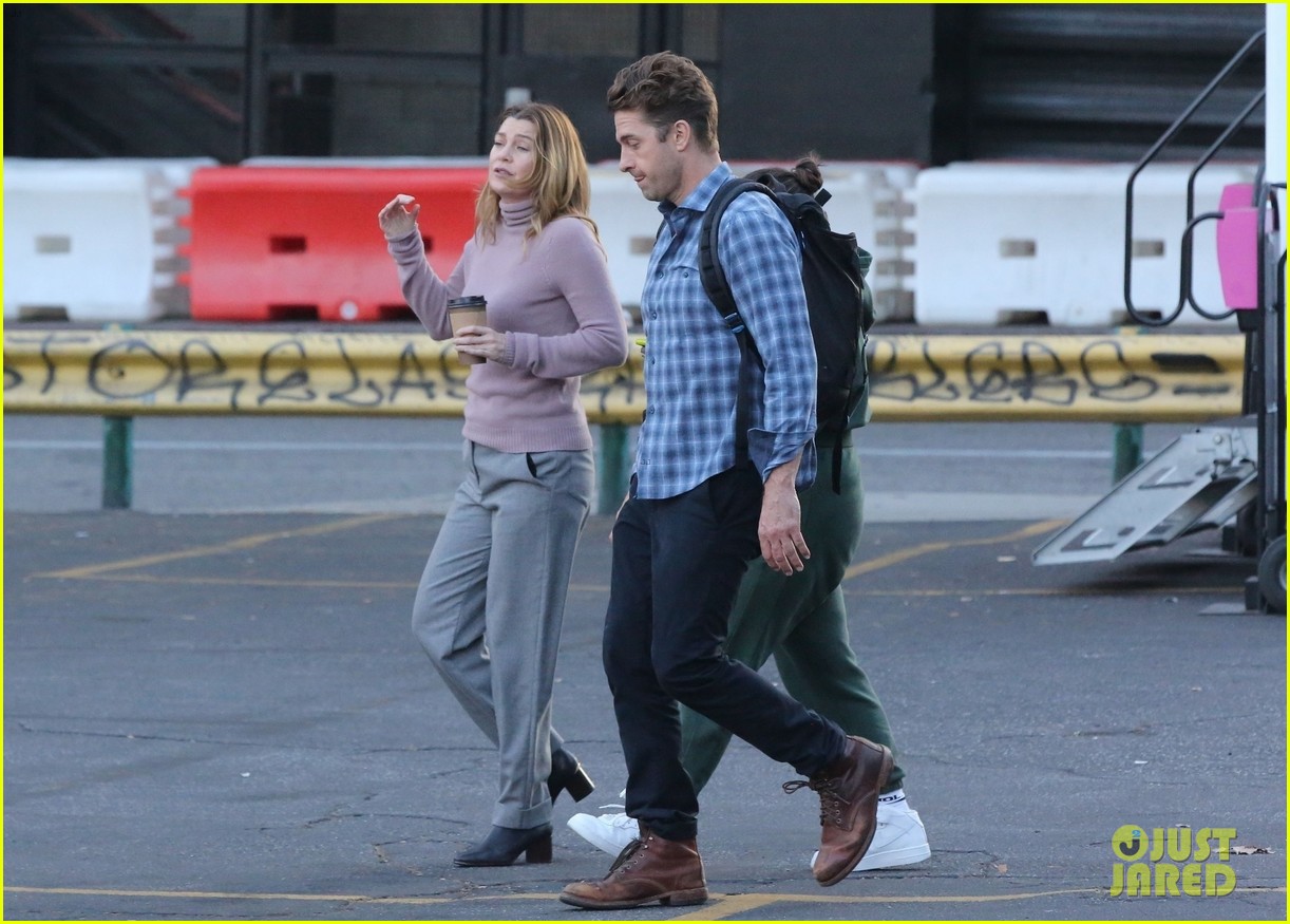 Ellen Pompeo Spotted Filming More 'Grey's Anatomy' Scenes with Scott