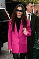 emily ratajkowski bright pink blazer for book signing in nyc 02