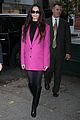 emily ratajkowski bright pink blazer for book signing in nyc 05