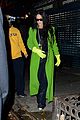 rihanna sports lime green coat dinner in nyc 03