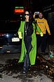 rihanna sports lime green coat dinner in nyc 05