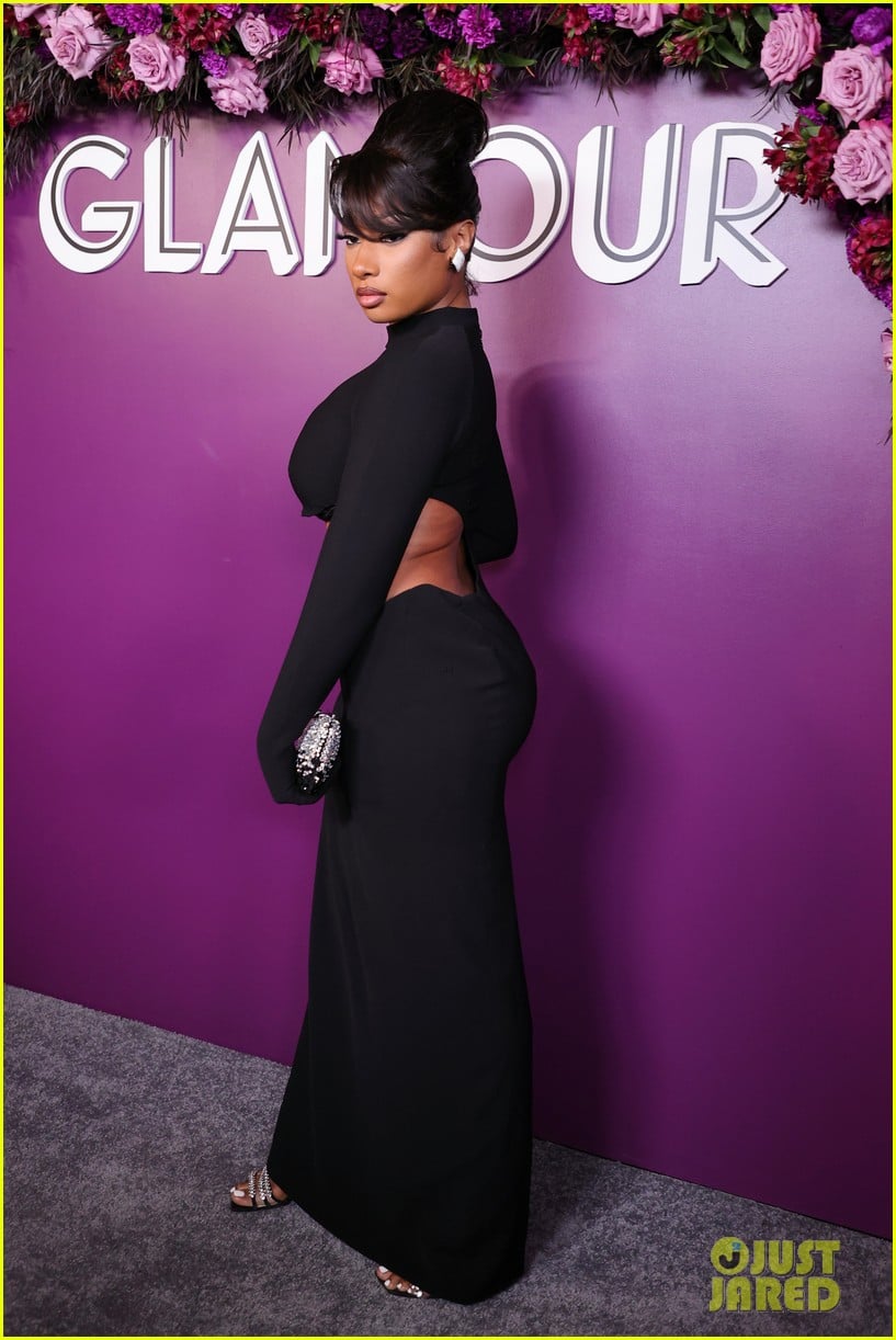 Photo: megan thee stallion cut out dress for glamour women of the year
