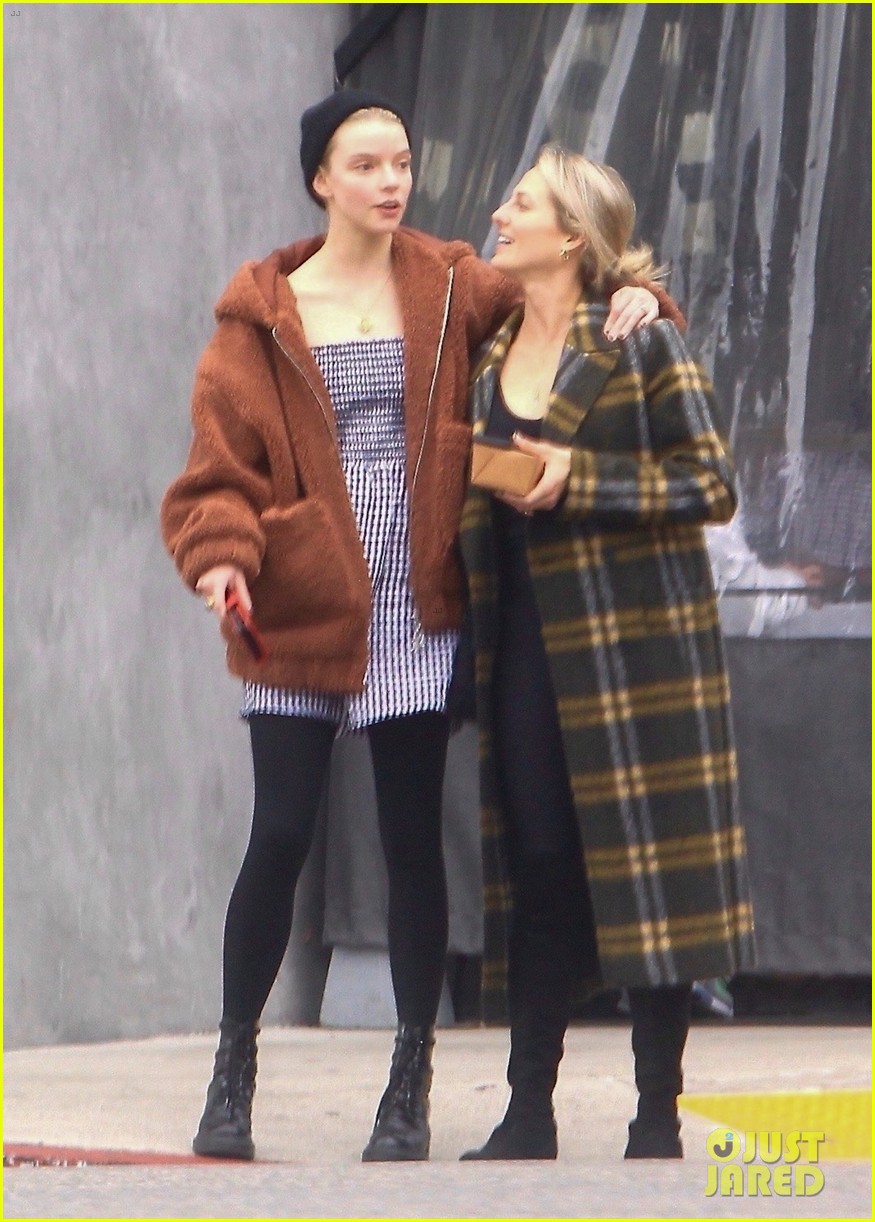 Full Sized Photo of anya taylor joy friend hold hands out to lunch weho