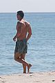 luke evans shirtless beach day miami 20