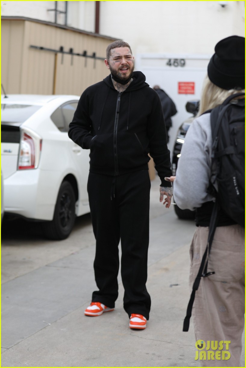post malone all smiles shopping in beverly hills 124681650