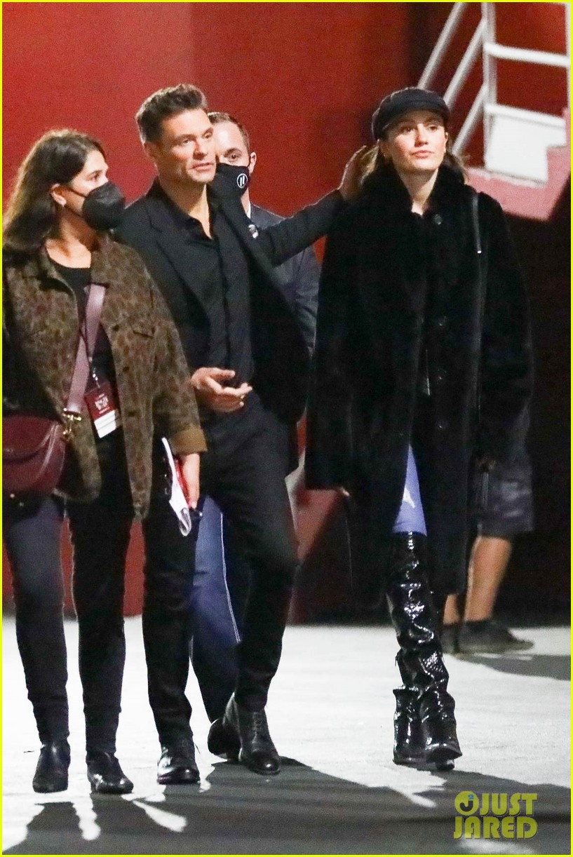 Ryan Seacrest Makes Rare Appearance with Girlfriend Aubrey Paige at LA