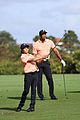 tiger woods son charlie matching outfits pnc champshionship round 1 01