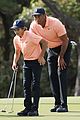 tiger woods son charlie matching outfits pnc champshionship round 1 03