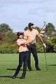 tiger woods son charlie matching outfits pnc champshionship round 1 19