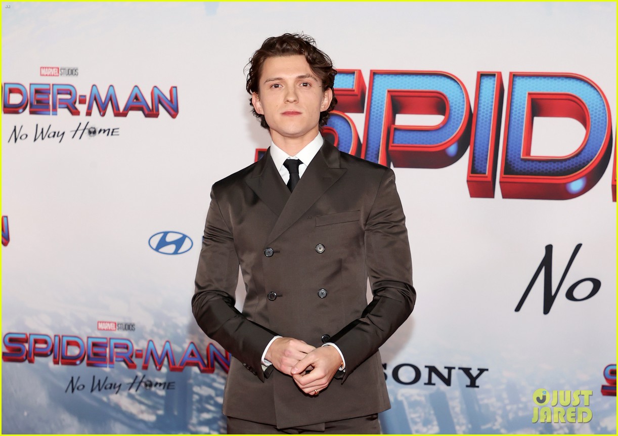 Zendaya Wows in Spiderweb-Print Dress Alongside Tom Holland at 'Spider