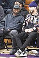 kanye west sits courtside with french montana donda basketball game 01