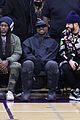 kanye west sits courtside with french montana donda basketball game 05