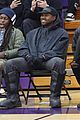kanye west sits courtside with french montana donda basketball game 07