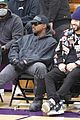 kanye west sits courtside with french montana donda basketball game 11