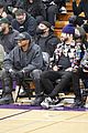 kanye west sits courtside with french montana donda basketball game 16