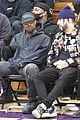 kanye west sits courtside with french montana donda basketball game 26