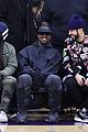 kanye west sits courtside with french montana donda basketball game 28