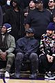 kanye west sits courtside with french montana donda basketball game 29
