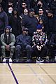 kanye west sits courtside with french montana donda basketball game 30