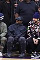 kanye west sits courtside with french montana donda basketball game 31