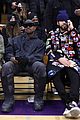 kanye west sits courtside with french montana donda basketball game 32