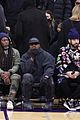 kanye west sits courtside with french montana donda basketball game 34
