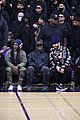 kanye west sits courtside with french montana donda basketball game 37