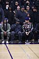 kanye west sits courtside with french montana donda basketball game 52