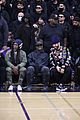 kanye west sits courtside with french montana donda basketball game 53