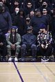 kanye west sits courtside with french montana donda basketball game 57