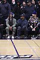 kanye west sits courtside with french montana donda basketball game 59