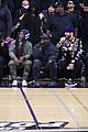 kanye west sits courtside with french montana donda basketball game 60