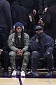 kanye west sits courtside with french montana donda basketball game 61