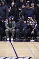 kanye west sits courtside with french montana donda basketball game 64