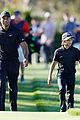 tiger woods plays golf with son charlie woods 08