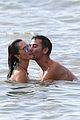 alessandra ambrosio richard lee show off some cute pda at the beach 03