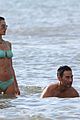 alessandra ambrosio richard lee show off some cute pda at the beach 08