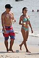 alessandra ambrosio richard lee show off some cute pda at the beach 10
